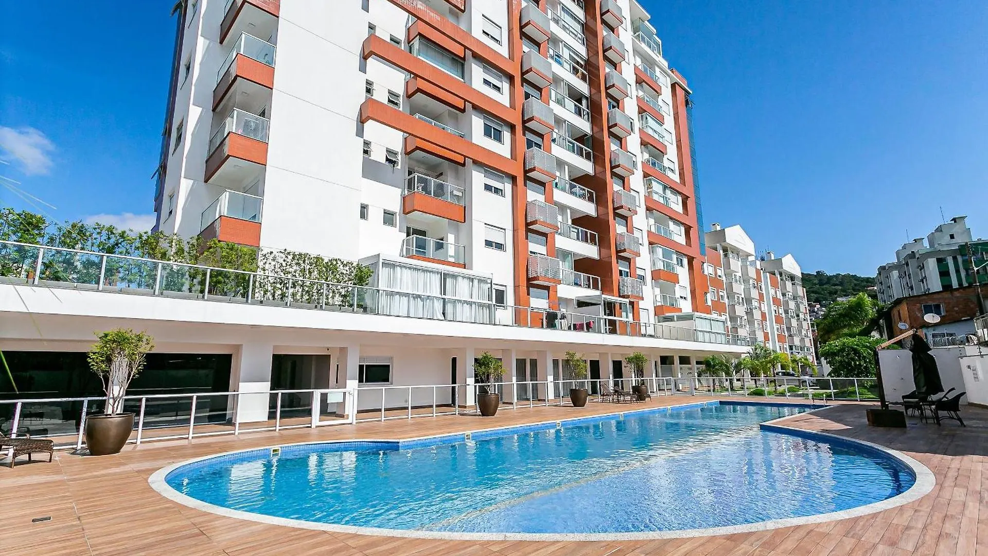 Vista Parcial Do Mar | Churrasqueira #Ca09 Florianópolis Βραζιλία